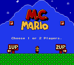 M.C. Mario Title Screen